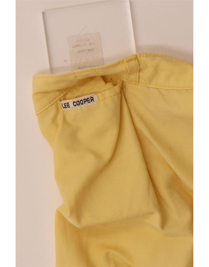 LEE COOPER Womens Stirrup Slim Casual Trousers EU 38 Medium W26 L30 Yellow Vintage Lee Cooper and Second-Hand Lee Cooper from Messina Hembry 