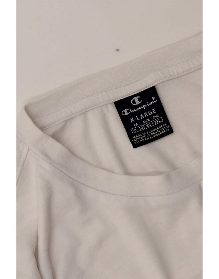 Champion Herren Top Langarm XL Weiß
