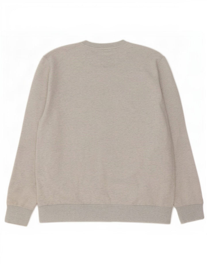 Jack & Jones Herren-Sweatshirt mit Grafik, XL, grau meliert, Baumwolle