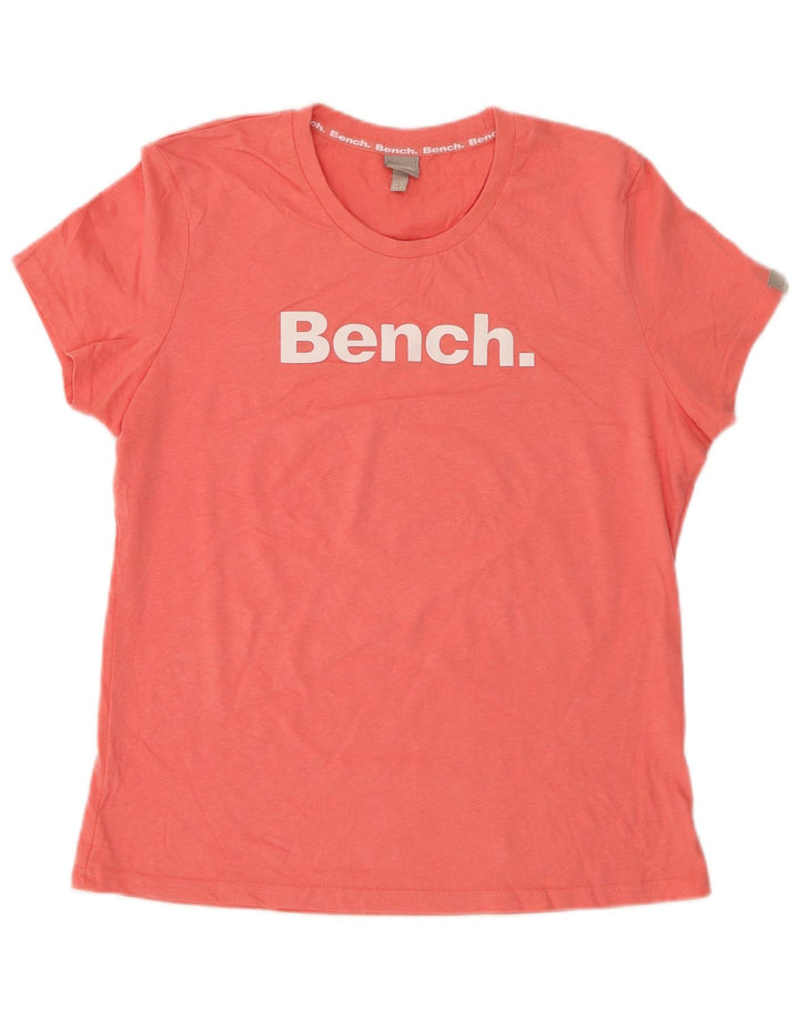 BENCH Grafik-T-Shirt-Oberteil für Damen, Gr. 16, Rosa