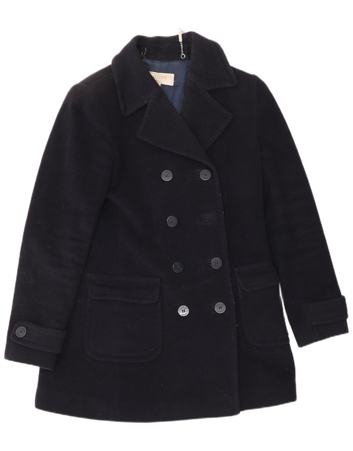 HOBBS Damen Pea Coat UK 10 Small Marineblaue Wolle