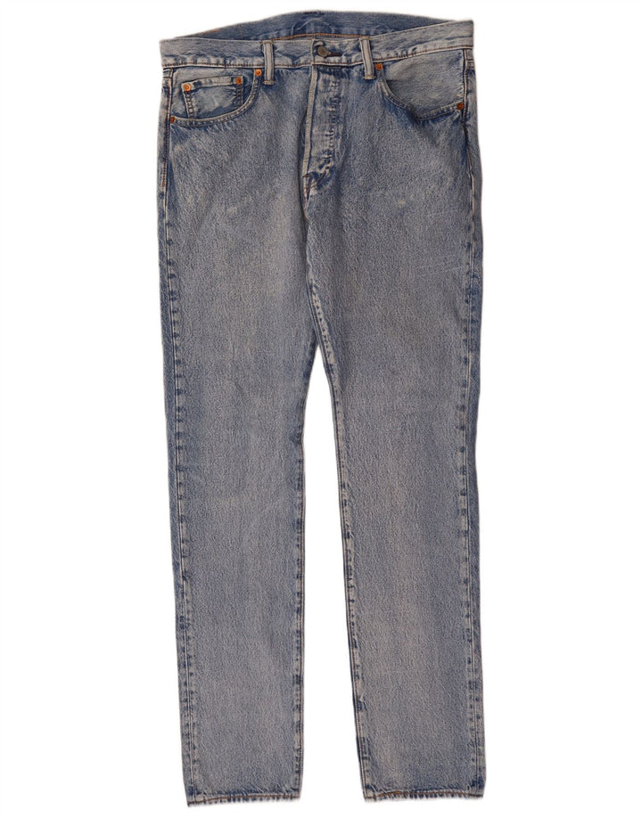 Levi's Herren 501 Straight Jeans W34 L34 Blaue Baumwolle