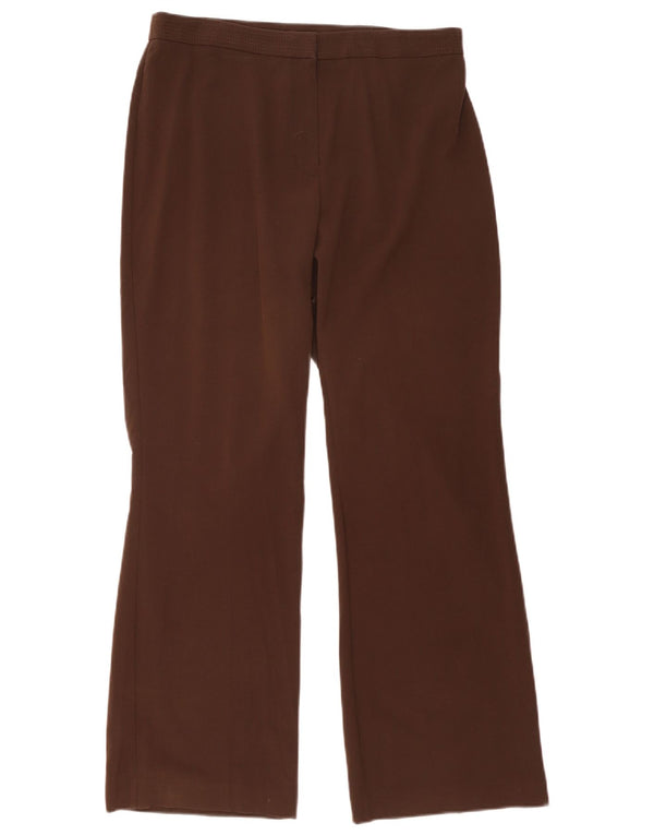 MARKS & SPENCER Damen Bootcut Freizeithose UK 16 Large W33 L30 Braun
