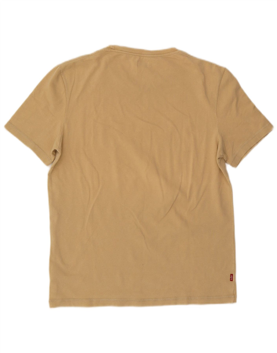 Levi's Damen T-Shirt Top UK 14 Large Beige Baumwolle