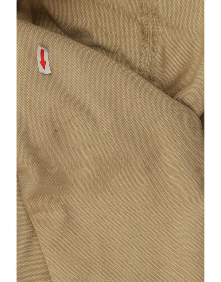 Bear Herren-Bomberjacke mit Kapuze, UK 38, mittelbeige Baumwolle