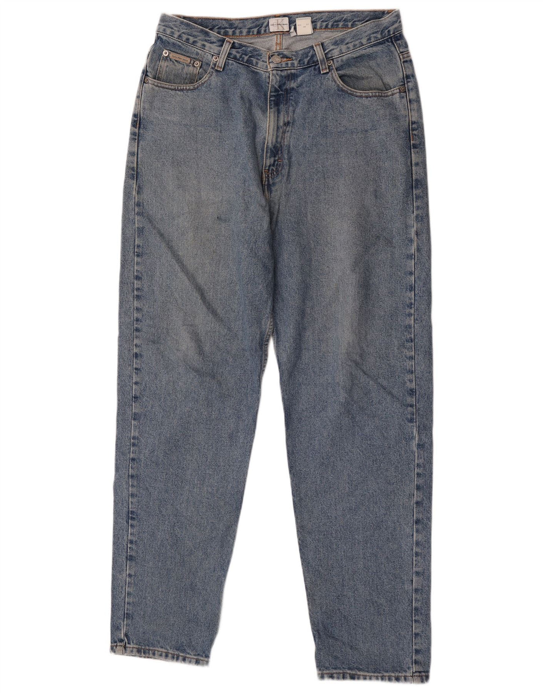 Calvin Klein Herren Tapered Jeans W34 L32 Blaue Baumwolle