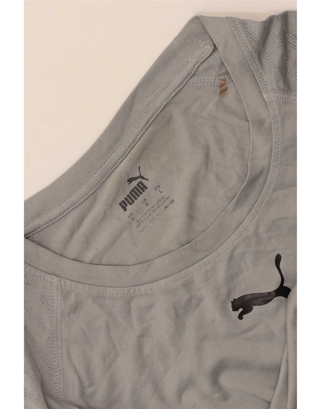 Puma Damen T-Shirt Top UK 14 Large Grau