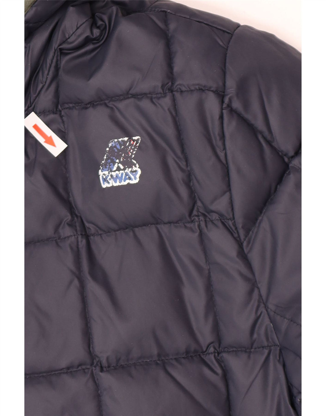 K-Way Herren Kapuzenjacke, wendbar, wattiert, UK 38, mittelgrün, Polyamid