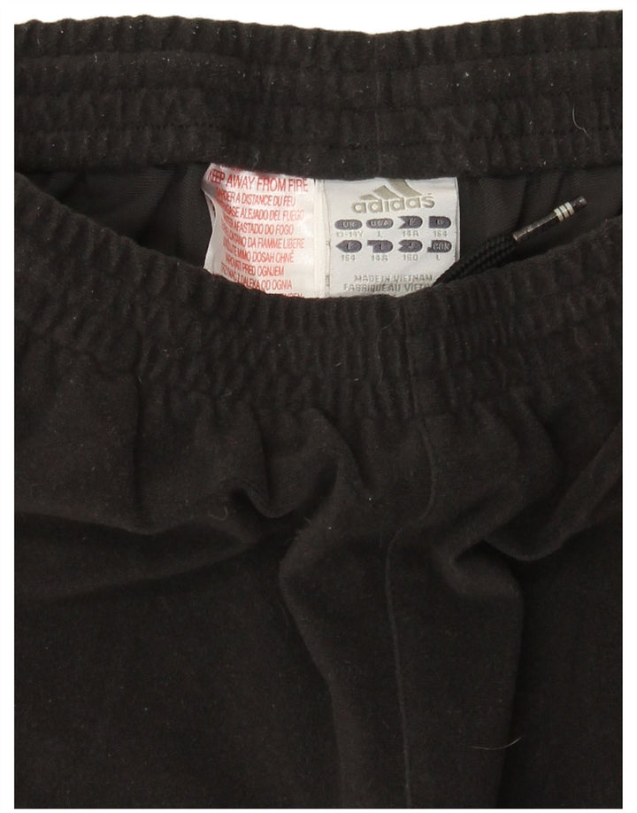 Adidas Mädchen-Trainingshose, Jogginghose, 13–14 Jahre, schwarzes Polyester