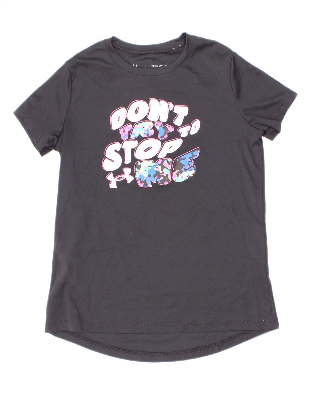 Under Armour Jungen-T-Shirt mit Grafik, 7–8 Jahre, Größe S, Grau, Polyester