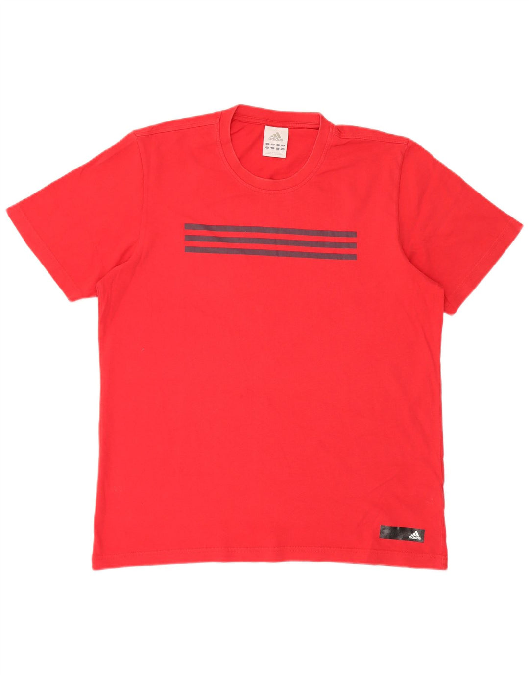 Adidas Herren Grafik T-Shirt Top Große rote Baumwolle
