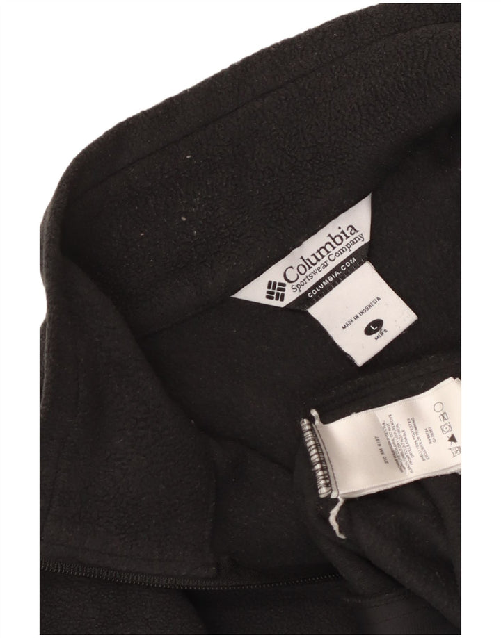 Columbia Herren Mizzou Fleecejacke UK 40 Large Schwarz Polyester