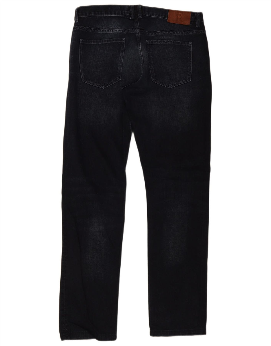 Massimo Dutti Herren Straight Jeans EU 42 Large W32 L32 Marineblau