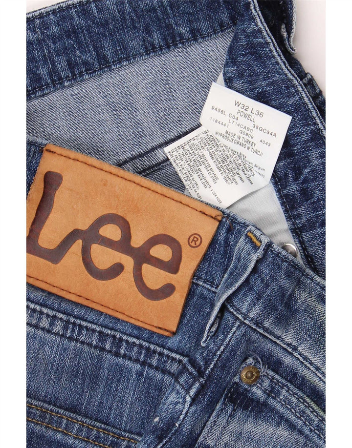 Lee Herren Powell Slim Jeans W32 L36 Blaue Baumwolle