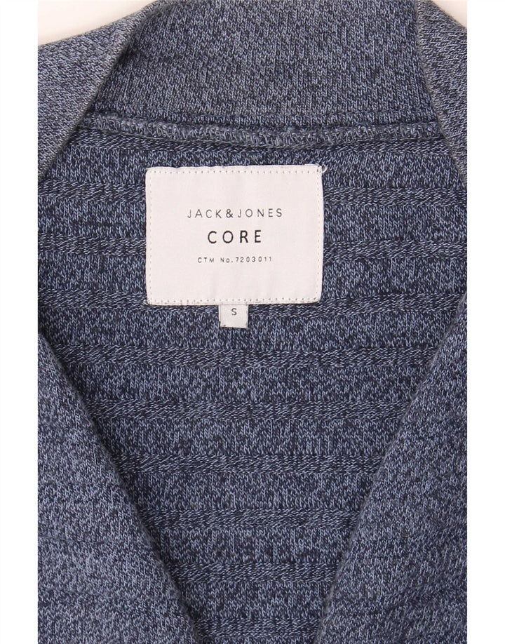 Jack & Jones Herren-Strickjacke, klein, marineblau gestreift