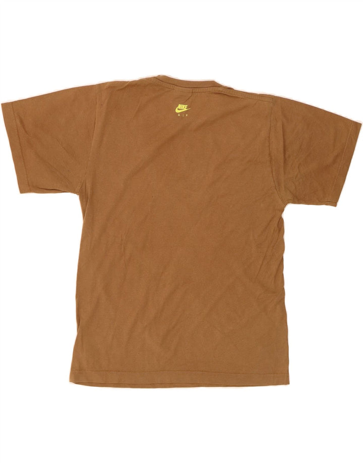 NIKE Mens Graphic T-Shirt Top Small Brown Cotton Vintage Nike and Second-Hand Nike from Messina Hembry 