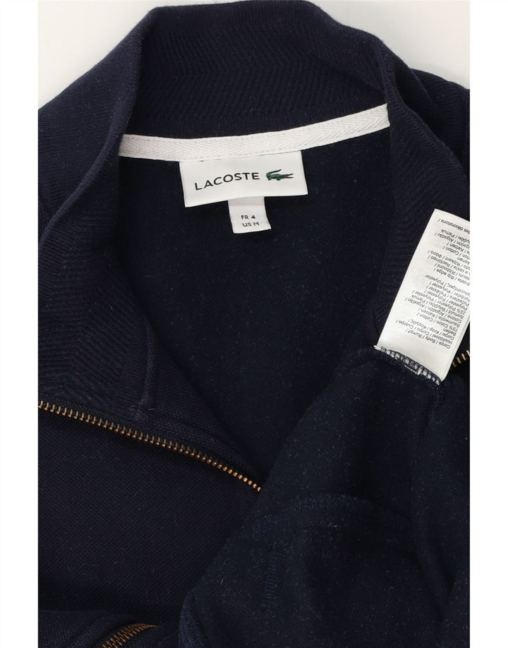 LACOSTE Herren-Trainingsanzug, Oberteil, Jacke, Größe 4, mittelgroß, marineblau, Baumwolle