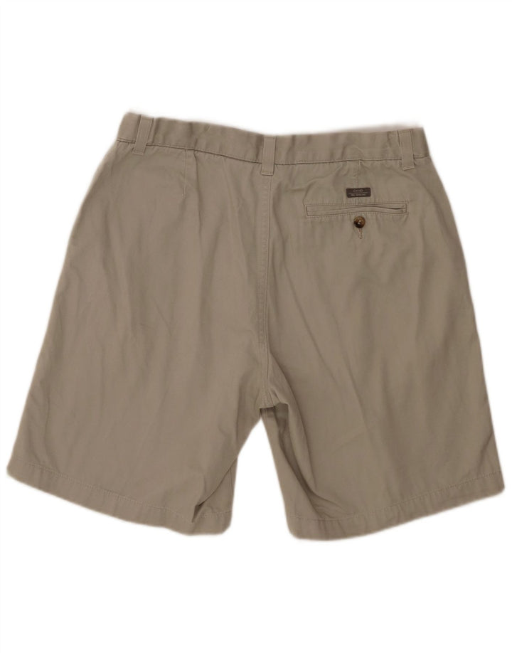 Marks & Spencer Herren Blue Harbor Chino Shorts W34 Large Beige Baumwolle