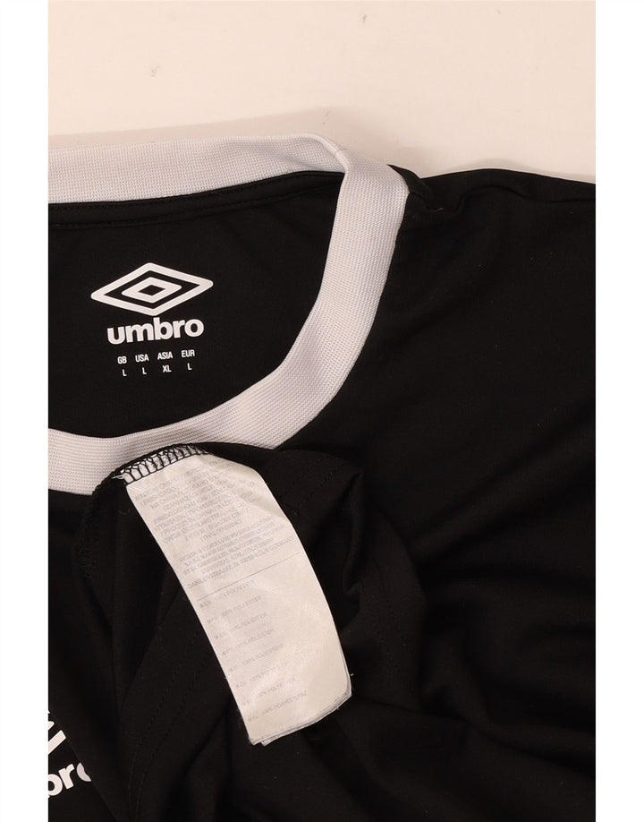 Umbro Herren T-Shirt Top Large Schwarz Colourblock Polyester