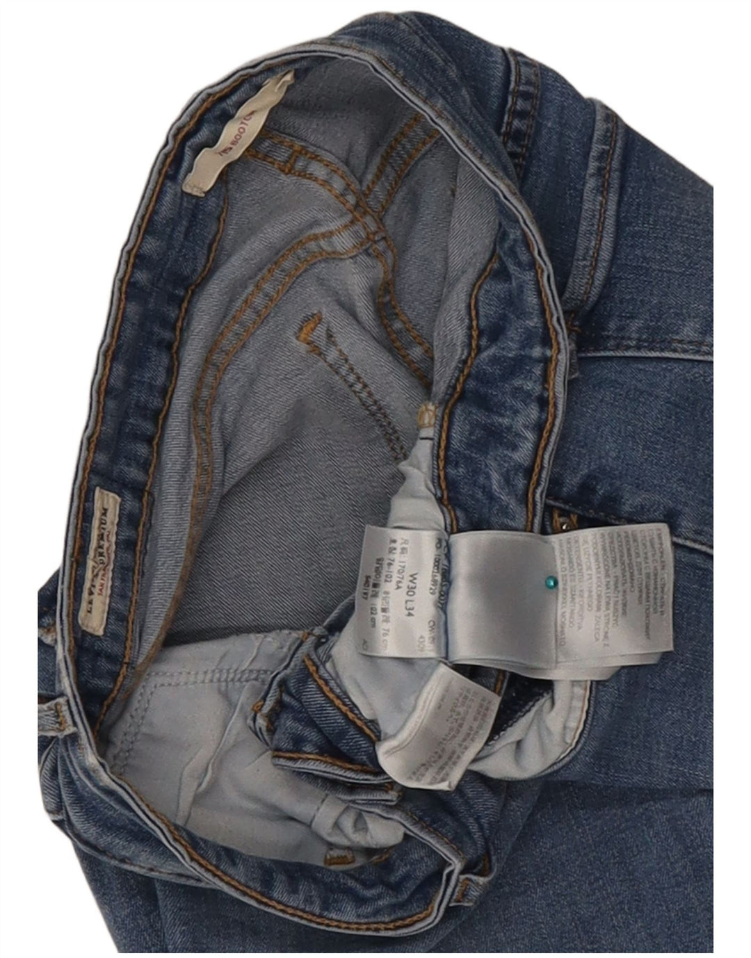 Levi's Damen 715 Bootcut Jeans W30 L27 Blaue Baumwolle