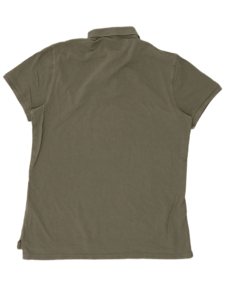 TOMMY HILFIGER Herren Regular Fit Poloshirt XL Khaki Baumwolle