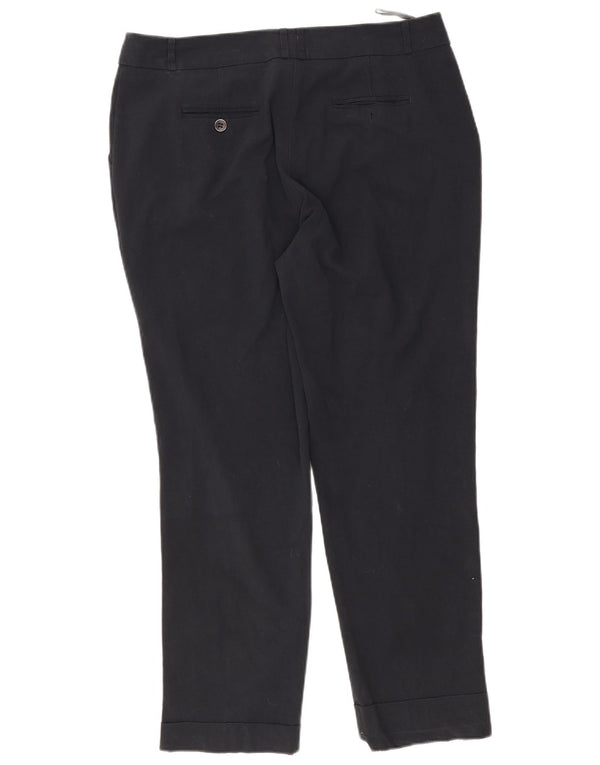 M&Co Damen Chino-Hose, konisch zulaufend, UK 16, Größe L, W38, L30, Schwarz, Polyester