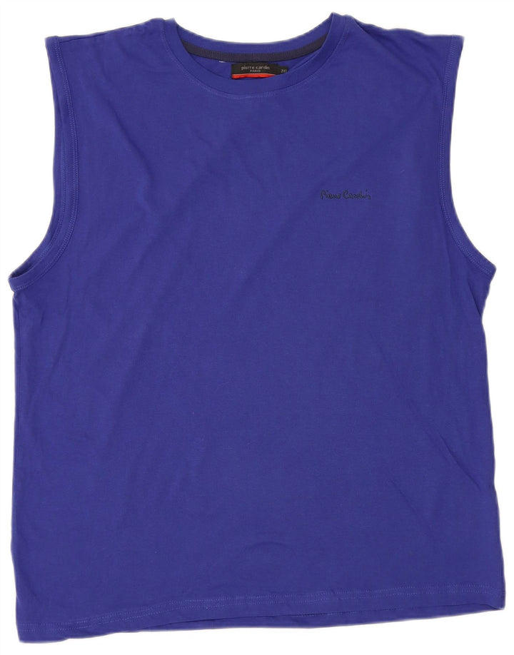 Pierre Cardin Herren Weste Top 2XL Blaue Baumwolle