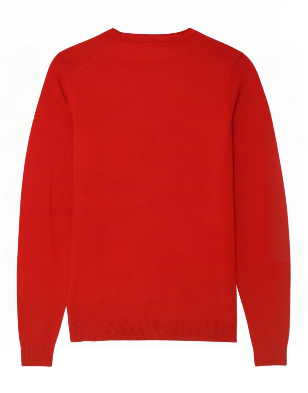 Zara Herren-Pullover mit V-Ausschnitt, XL, rote Viskose