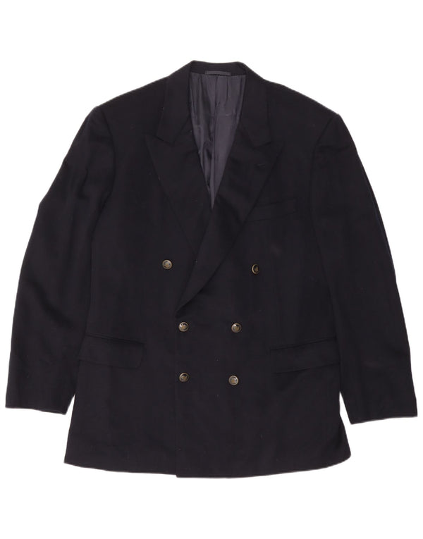 BELVEST Zweireihiger Herren-Blazer IT 52 XL aus marineblauer Wolle