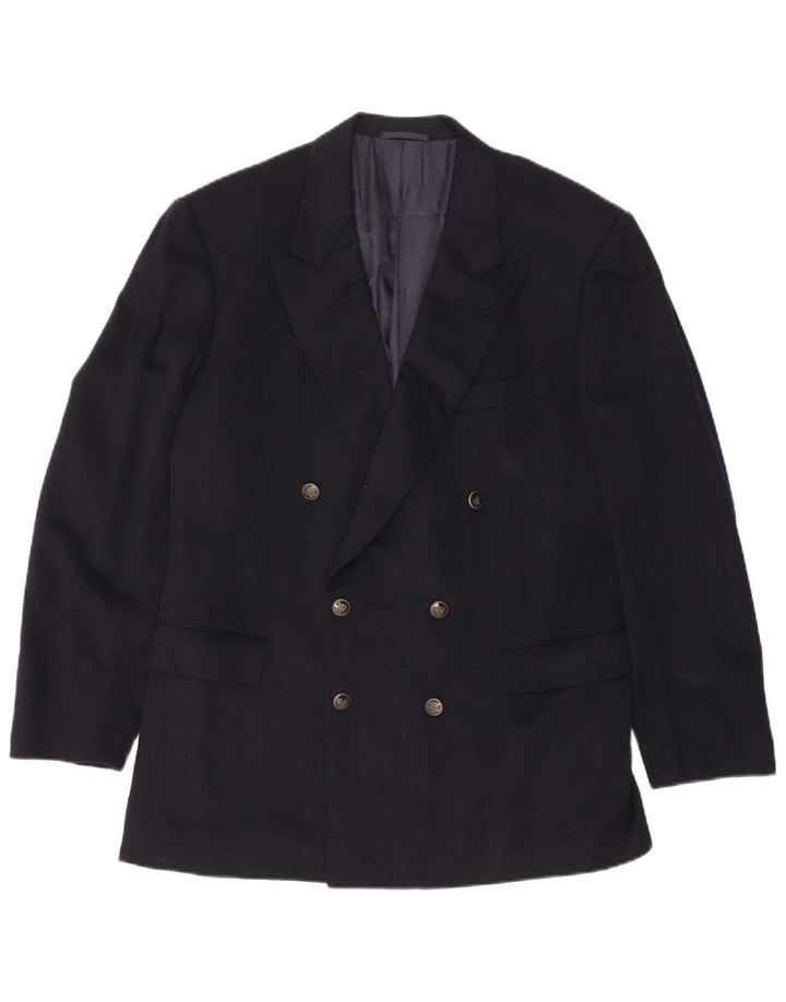 BELVEST Zweireihiger Herren-Blazer IT 52 XL aus marineblauer Wolle