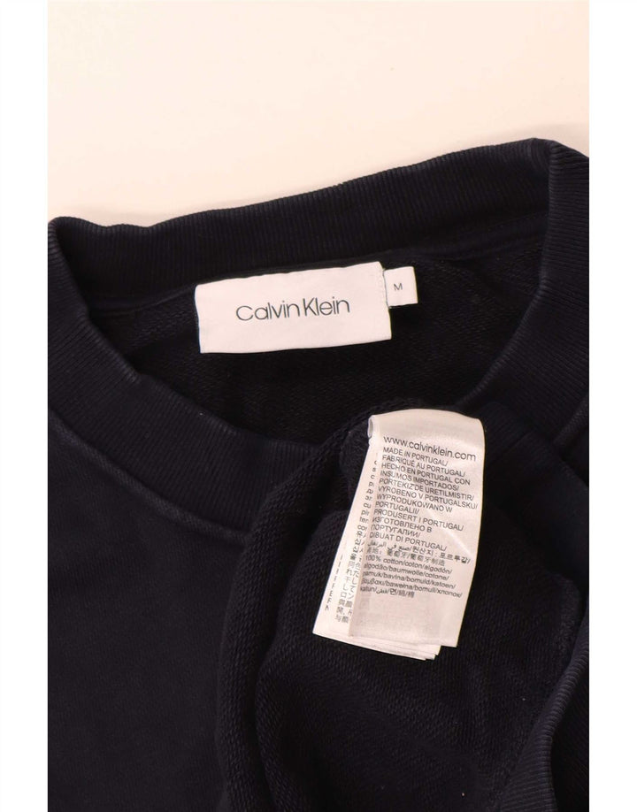 Calvin Klein Herren-Sweatshirt mit Grafik, mittelgroß, Marineblau, Farbblock