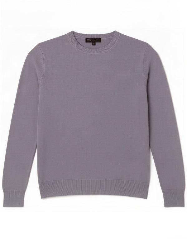 Marks & Spencer Damen-Pullover mit Rundhalsausschnitt, Gr. 14, Größe L, Blau, Acryl