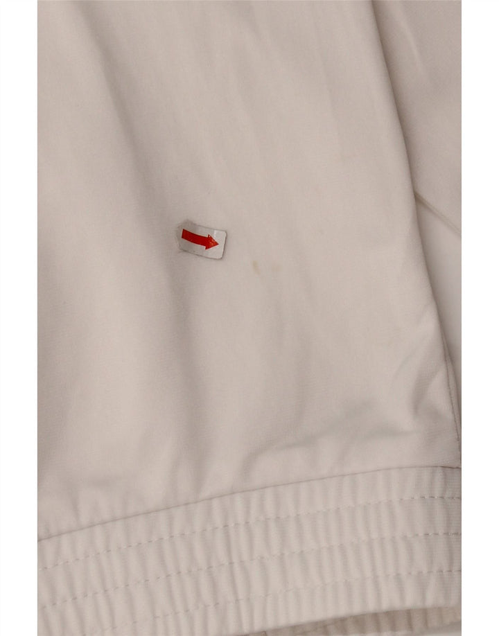 ASICS Herren-Trainingsanzugoberteil mit Grafik, mittelweißes Farbblock-Polyester