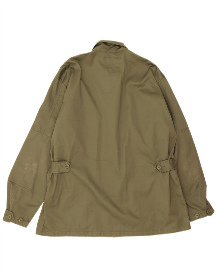 Vintage Herren Utility Jacke UK 40 Large Khaki Polyester