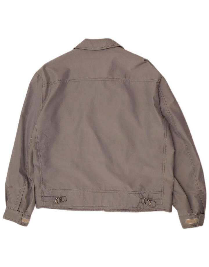 Trussardi Herren Bomberjacke IT 52 XL Grau Polyester Classic
