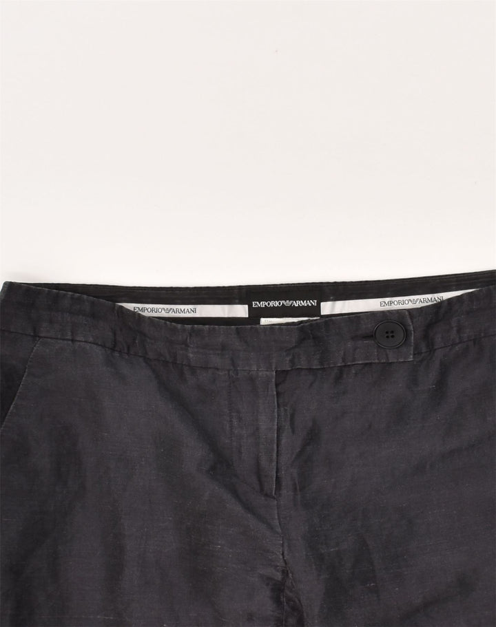 EMPORIO ARMANI Womens Slim Casual Trousers W32 L29  Black | Vintage Emporio Armani | Thrift | Second-Hand Emporio Armani | Used Clothing | Messina Hembry 
