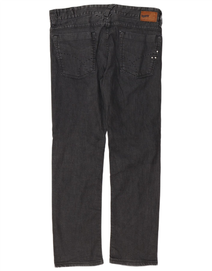 Gas Herren Morris Straight Jeans W36 L30 Graue Baumwolle