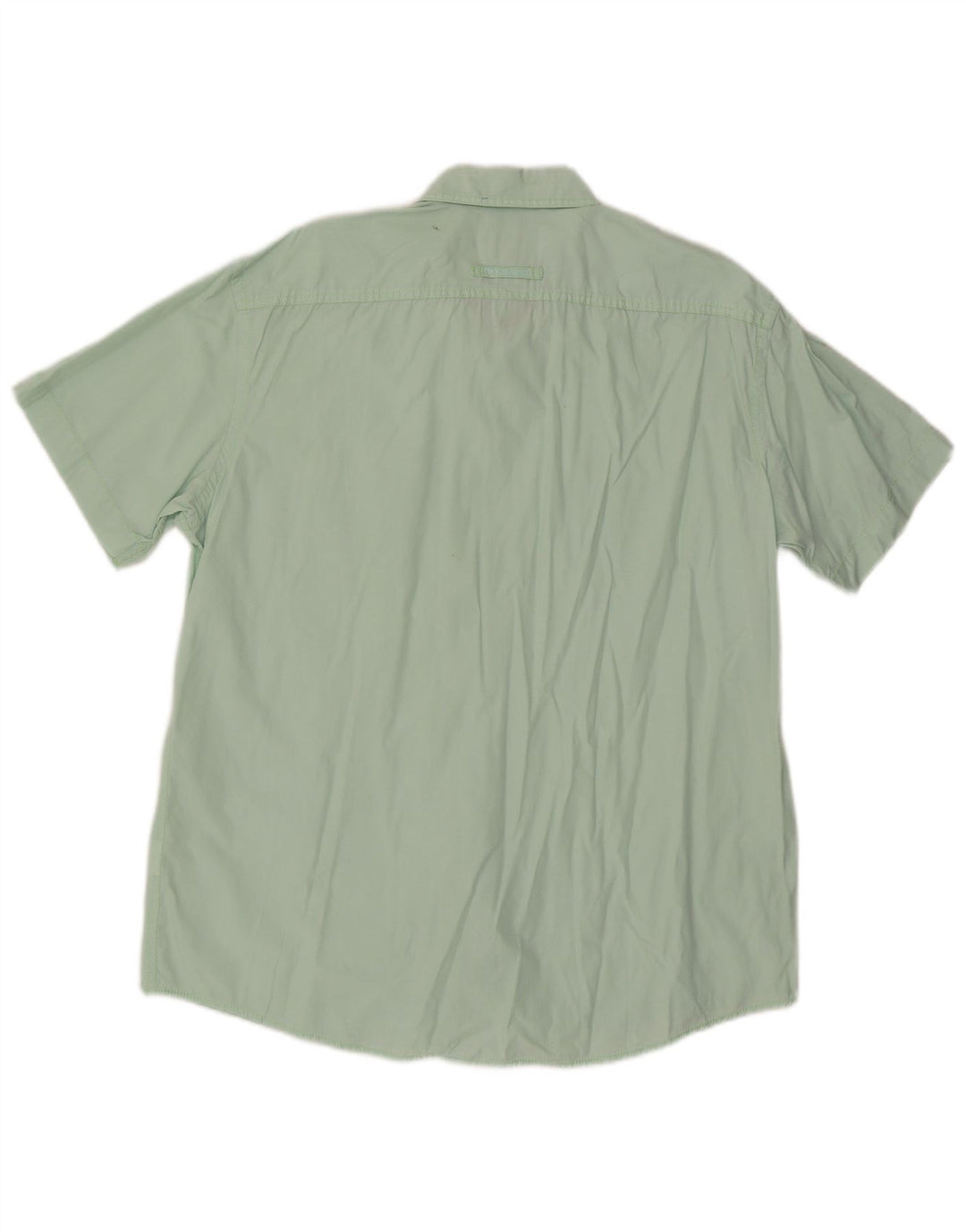 Camel Active Herren Kurzarm-Hemd mit regulärer Passform, XL, grüne Baumwolle