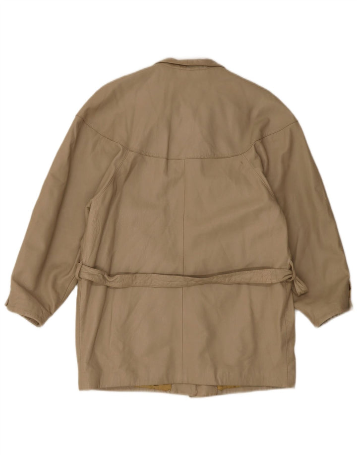 Vintage Damen Lederjacke EU 40 Medium Beige