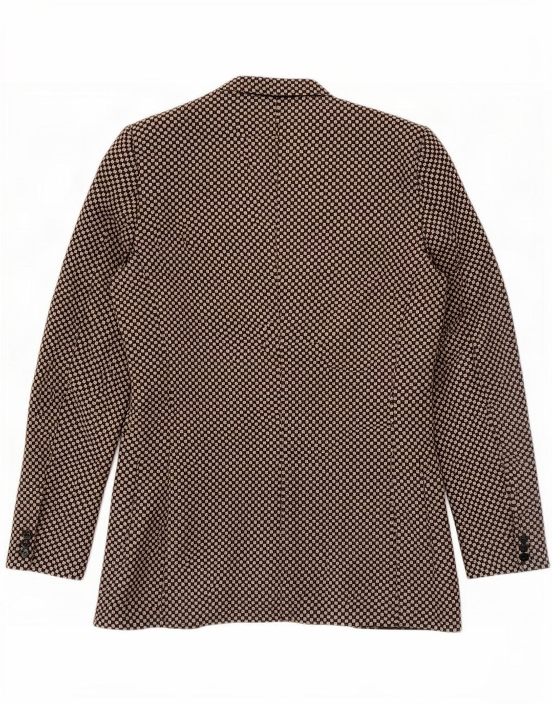 VENTANNI Herren 3-Knopf-Blazerjacke IT 52 XL Braun Geometrisch