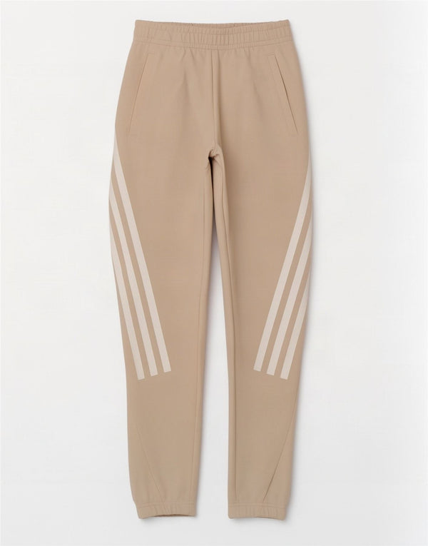 Adidas Damen Trainingshose Jogger UK 4 XS Beige Baumwolle