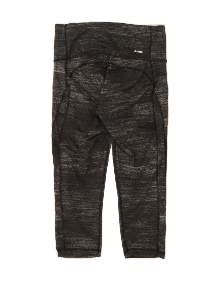 ADIDAS Womens Climalite Capri Leggings UK 8/10 Small  Grey Flecked Vintage Adidas and Second-Hand Adidas from Messina Hembry 