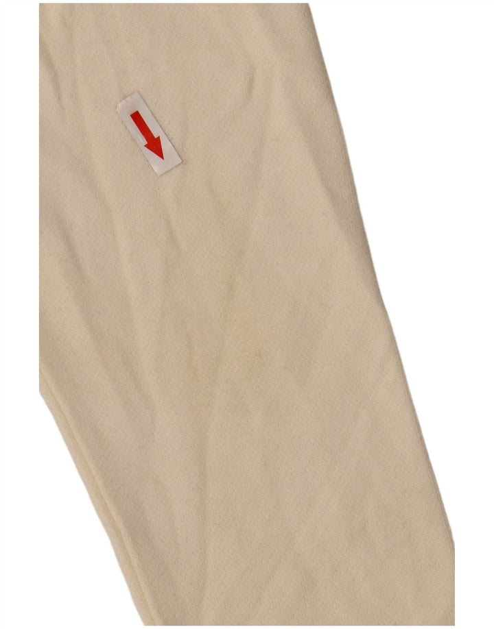 Izod Damen Top Langarm UK 10 Small Weiße Baumwolle