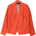 Zara Damen 1-Knopf-Blazerjacke UK 12 Mittelorange