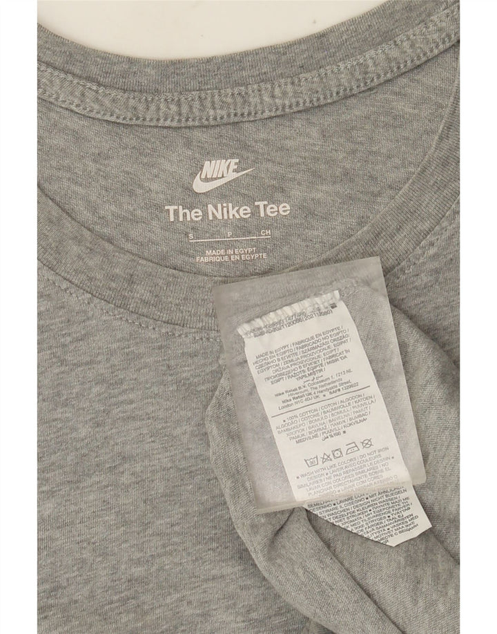 Nike Herren T-Shirt Top Small Grau Baumwolle