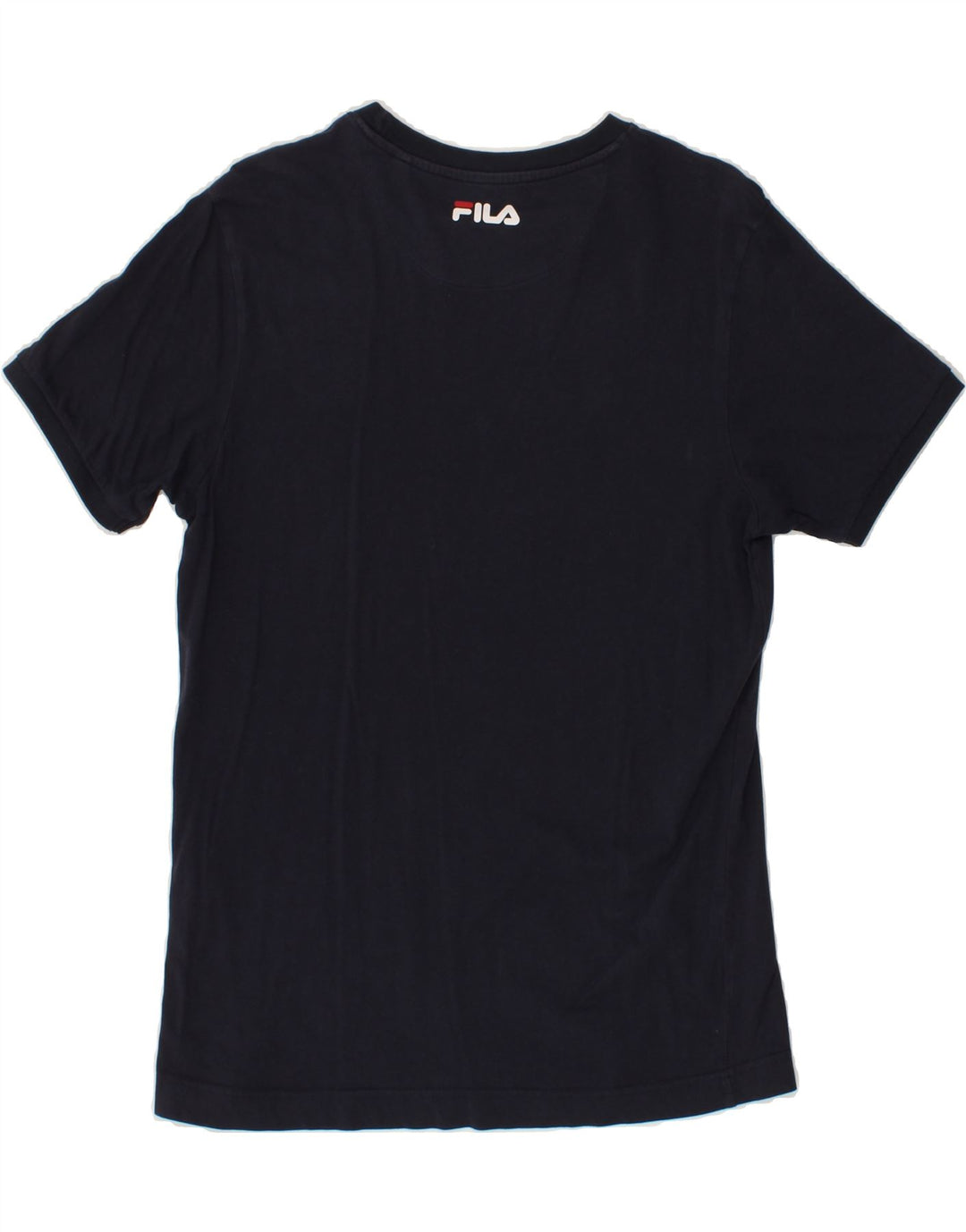 FILA Mens Graphic T-Shirt Top Medium Navy Blue Cotton Vintage Fila and Second-Hand Fila from Messina Hembry 