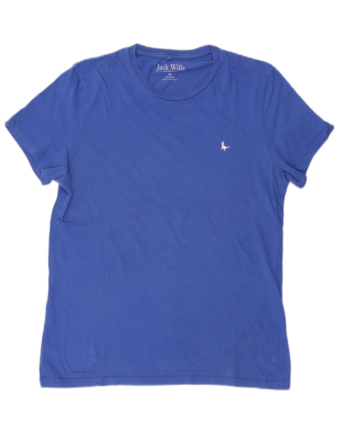 Jack Wills Herren-T-Shirt aus mittelblauer Baumwolle