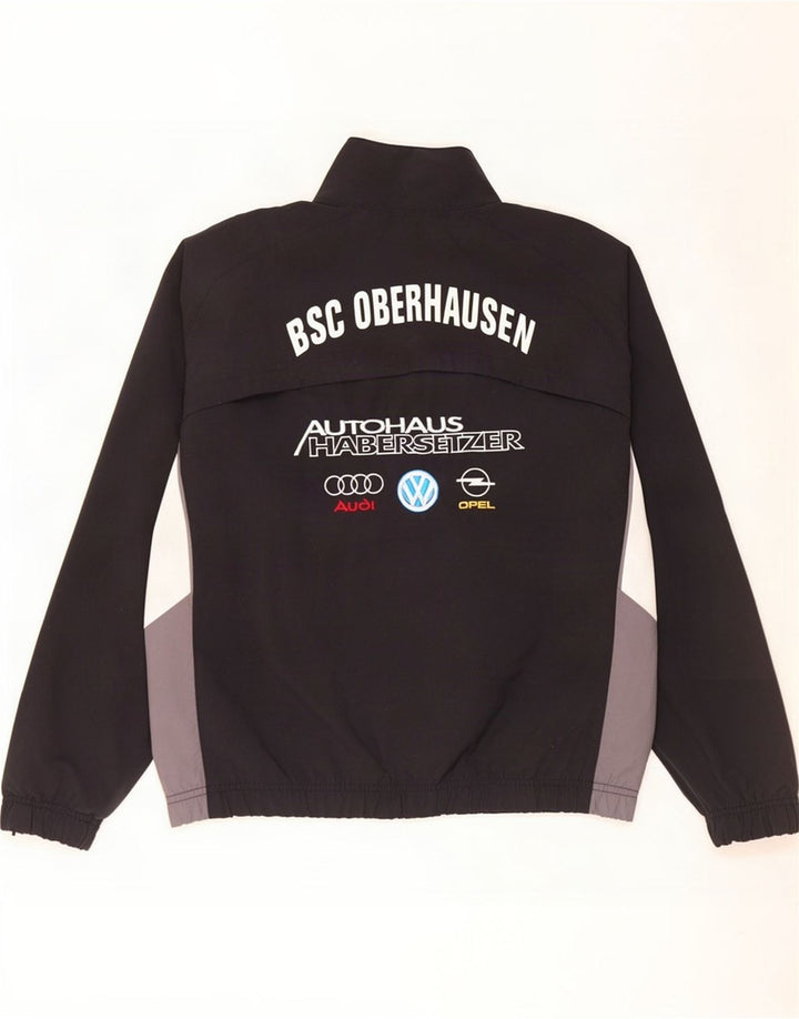 Nike Herren-Trainingsanzugoberteil mit Grafik, Größe S, Schwarz, Farbblock-Polyester