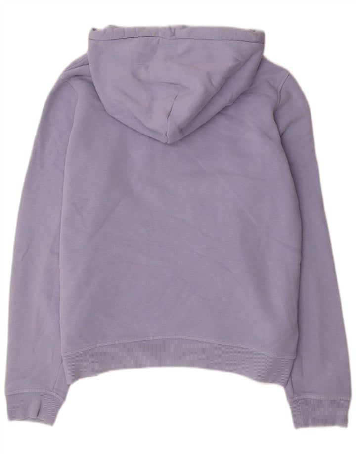 JACK WILLS Damen-Kapuzenpullover mit Grafik, UK 12, mittelviolette Baumwolle