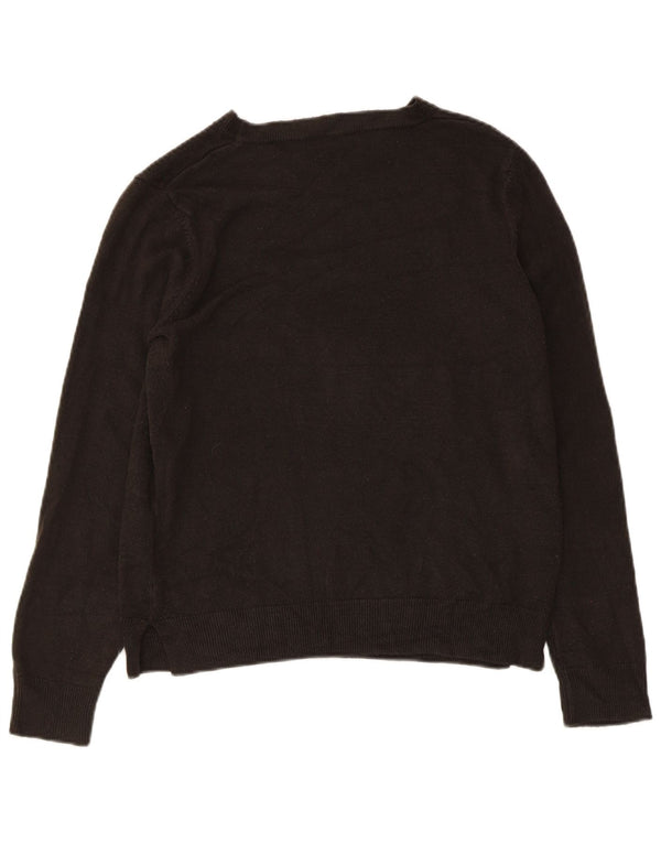 Marks & Spencer Damen-Pullover mit U-Boot-Ausschnitt, Gr. 10, Small, Braun, Acryl
